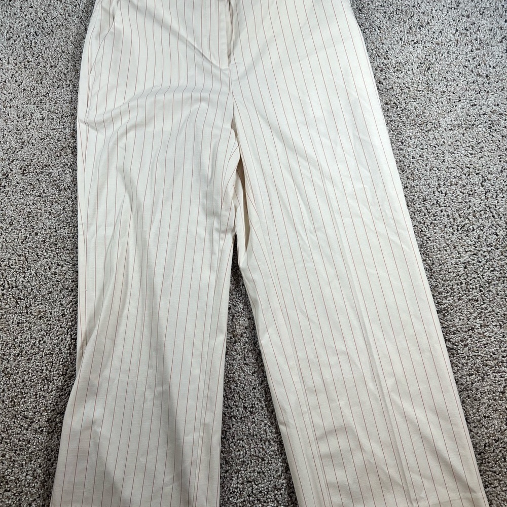 Ann Taylor Factory Women’s Pinstripe Wide Leg Pants Sz 6